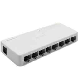 QOLTEC SWITCH PRZEŁĄCZNIK SIECIOWY 8 X PORT RJ45 | 1000MBPS | FAST ETHERNET | LAN
