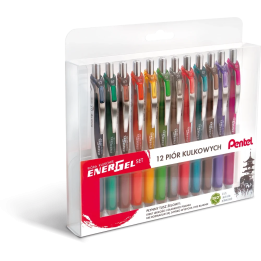 DŁUGOPIS KULKOWY PENTEL ENERGEL BL77-ST12PL MIX*12 12SZT