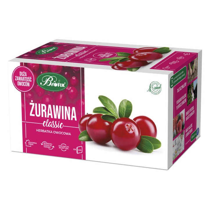 HERBATA ŻURAWINA BIFIX CLASSIC 20 TOREBEK