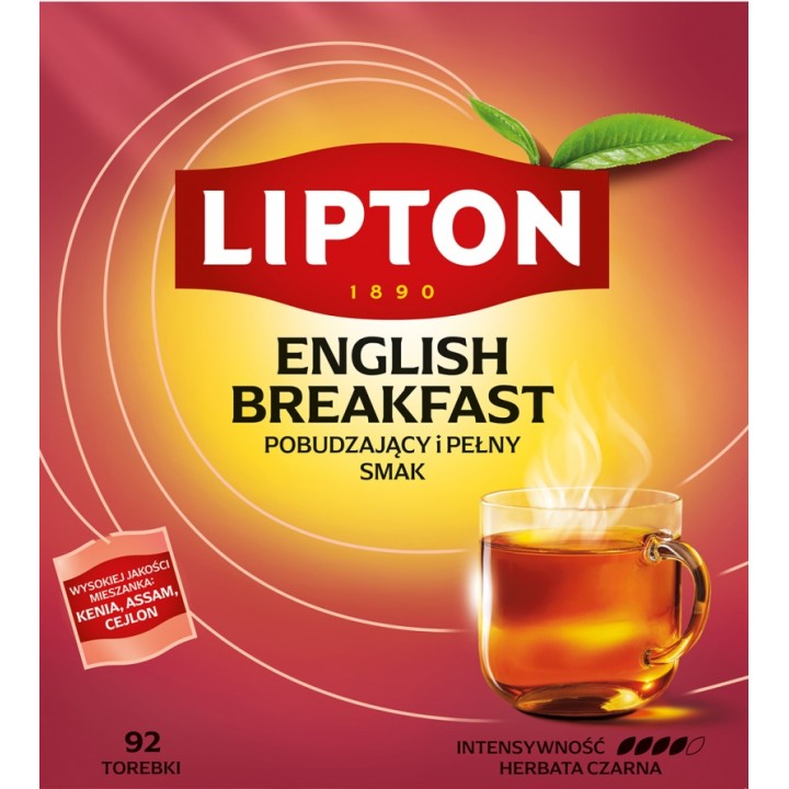 HERBATA CZARNA LIPTON ENGLISH BREAKFAST 92 TOREBKI
