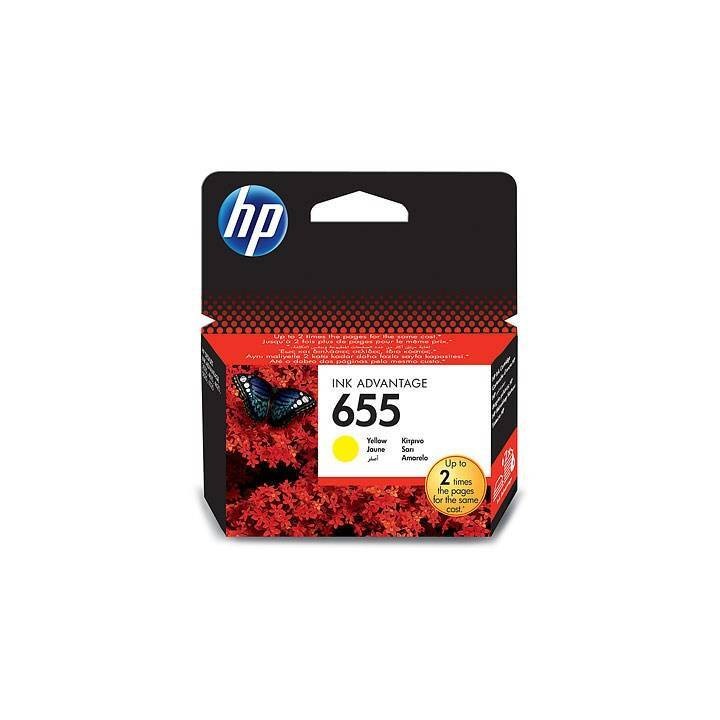 TUSZ ORYGINALNY HP655 CZ112AE YELLOW 600 STRON PO TERMINIE