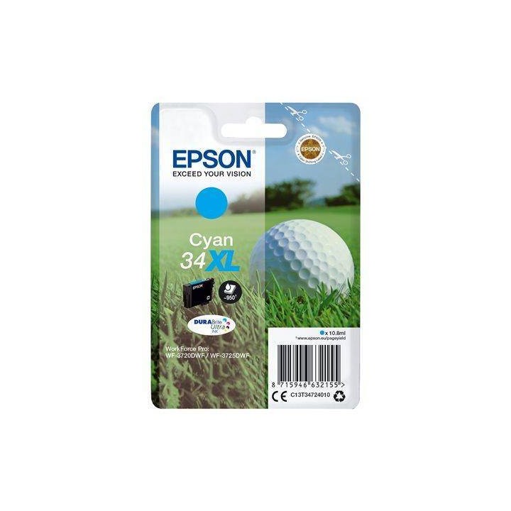TUSZ ORYGINALNY EPSON T3472 C13T34724010 CYAN 10,8 ML PO TERMINIE