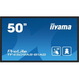 IIYAMA MONITOR 50 CALI TF5039AS-B1AG, VA,4K,HDMIX2,DP,RJ45,3XUSB,2X10W, ANDROID,24/7,IP65
