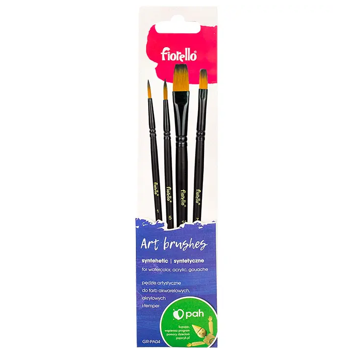 PĘDZLE FIORELLO GR-PA04 170-2770 NYLON 4SZT