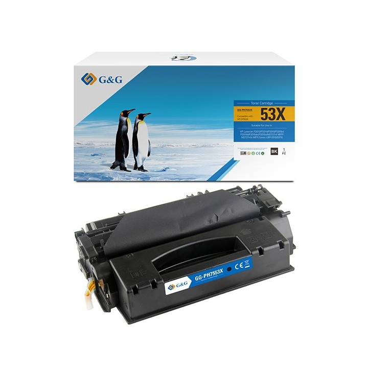 G&G KOMPATYBILNY TONER Z HP Q7553X, NT-PH7553X, HP 53X, BLACK, 7000S