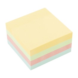 KARTECZKI SAMOPRZYLEPNE 75X75MM D.RECT MIX PASTEL 450KART