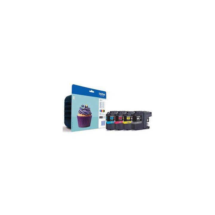 TUSZ ORYGINALNY BROTHER LC123VALBP CMYK 600BK/3*600 CMY STRON