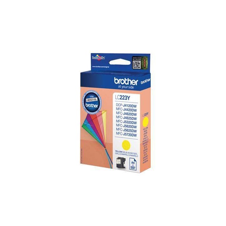 TUSZ ORYGINALNY BROTHER LC223Y YELLOW 550 STRON