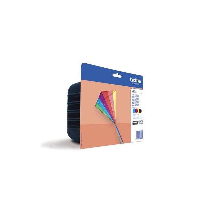 TUSZ ORYGINALNY BROTHER LC223VALBP CMYK 550BK/3*550 CMY STRON