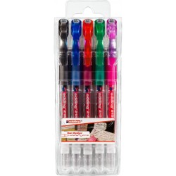 Długopisy żelowy EDDING 2185 mix kolorów 0.7mm 5szt