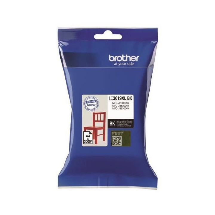 TUSZ ORYGINALNY BROTHER LC3619XLBK CZARNY 3000 STRON
