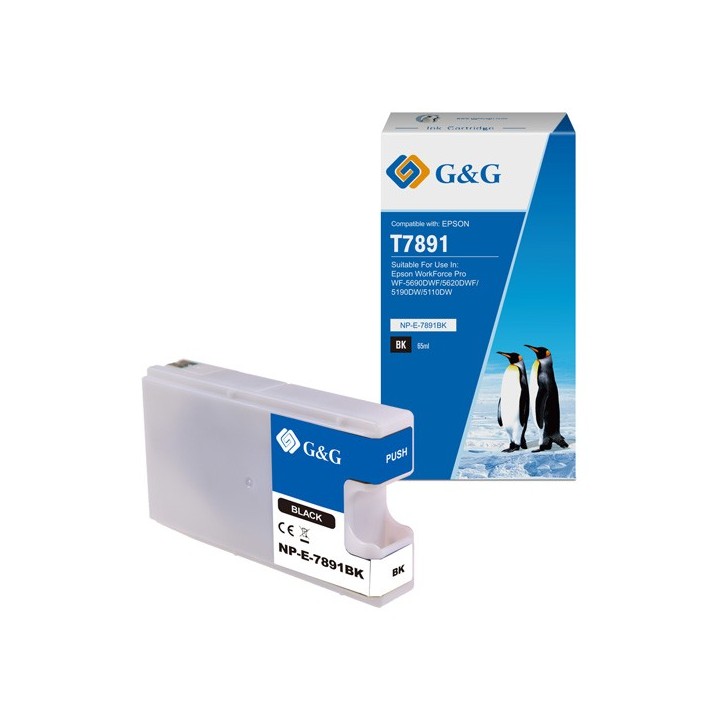G&G KOMPATYBILNY INK / TUSZ Z C13T789140, NP-E-7891BK(D), BLACK, 4000S