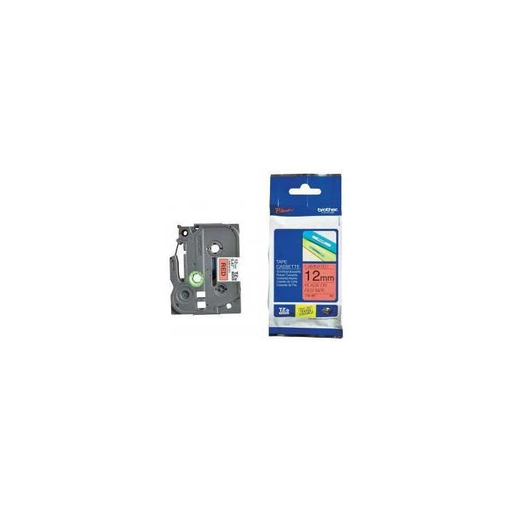 TASIEMKA ORYGINALNA CZARNY/CZERWONE BROTHER TZE431 12MM X 8 M