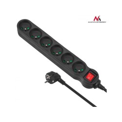 MACLEAN LISTWA ZASILAJĄCA 6G 5M MCE188 2300W CZARNA