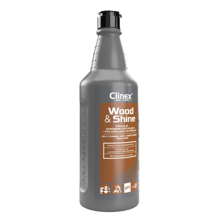 EMULSJA SAMONABŁYSZCZAJĄCA I PIELĘGNUJĄCA PODŁOGI CLINEX WOOD&SHINE 1L