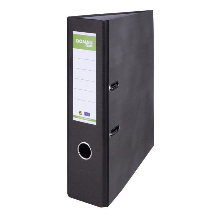 SEGREGATOR A4 TEKTUROWY DONAU ECO 80MM CZARNY