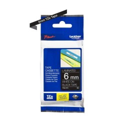 TASIEMKA ORYGINALNA BIAŁY/CZARNE BROTHER TZE315 6MM X 8 M