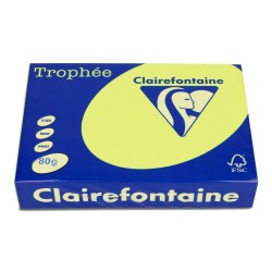 PAPIER KSERO KOLOR A4 TROPHEE 2977PC ŻÓŁTY FLUORESCENCYJNY 80G 500 ARK