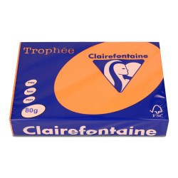 PAPIER KSERO KOLOR A4 TROPHEE 1761PC POMARAŃCZOWY 80G 500 ARK