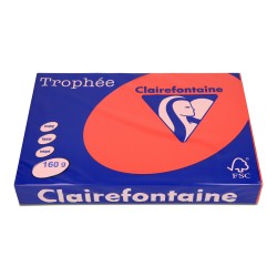 PAPIER KSERO KOLOR A3 TROPHEE 1005PC CZERWIEŃ KORALOWA 160G 250 ARK