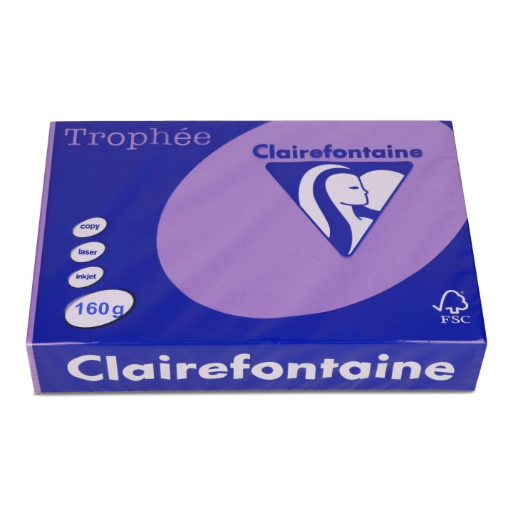 PAPIER KSERO KOLOR A4 TROPHEE 1018PC FIOLETOWY 160G 250 ARK