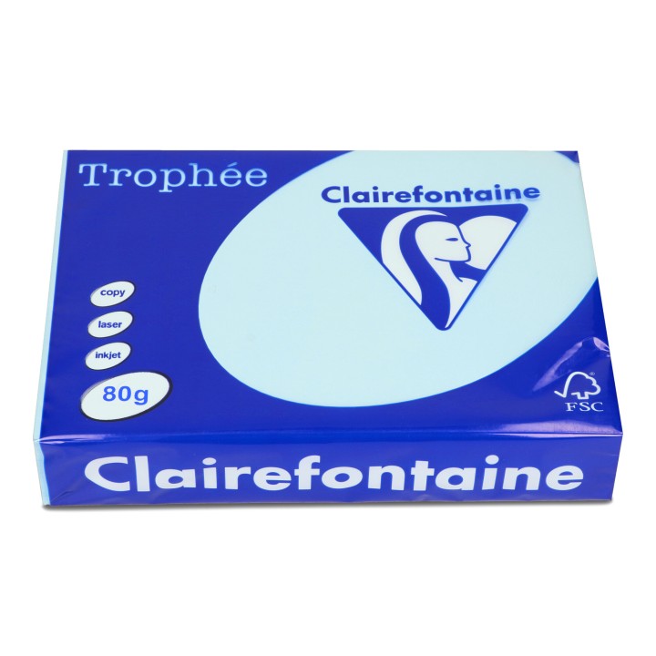 PAPIER KSERO KOLOR A4 TROPHEE 1798PC JASNY NIEBIESKI 80G 500 ARK