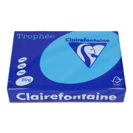 PAPIER KSERO KOLOR A4 TROPHEE 1781PC BŁĘKIT KARAIBSKI 80G 500 ARK