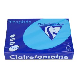 PAPIER KSERO KOLOR A4 TROPHEE 1022PC BŁĘKIT KARAIBSKI 160G 250 ARK