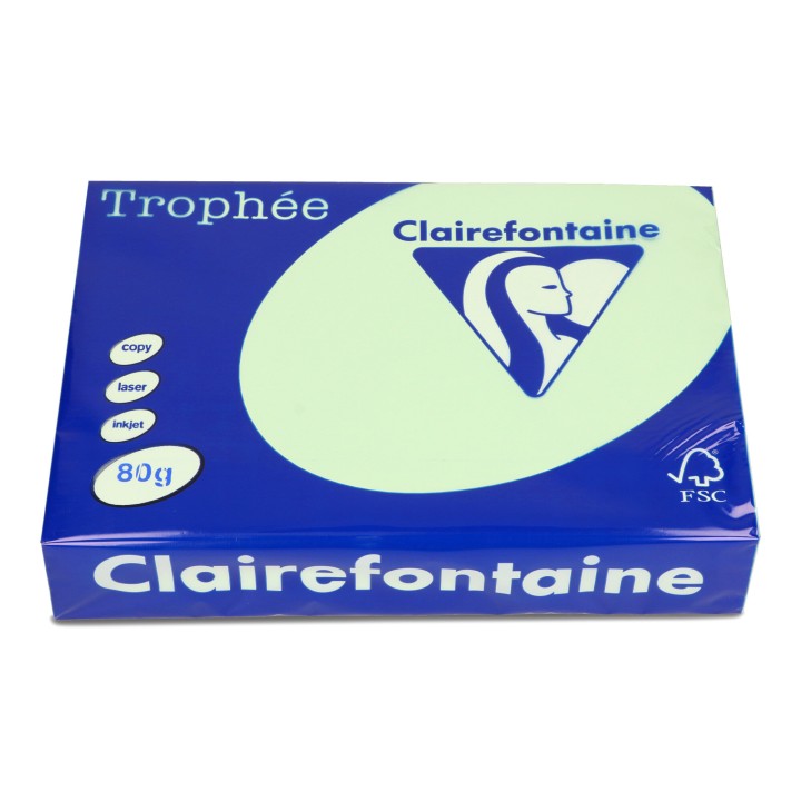 PAPIER KSERO KOLOR A4 TROPHEE 1975PC ZIELONY 80G 500 ARK
