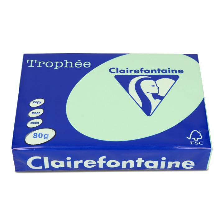PAPIER KSERO KOLOR A4 TROPHEE 1775PC ZIELEŃ NATURALNA 80G 500 ARK