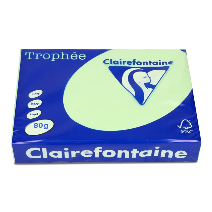 PAPIER KSERO KOLOR A4 TROPHEE 1777PC ZIELEŃ TRAWY 80G 500 ARK