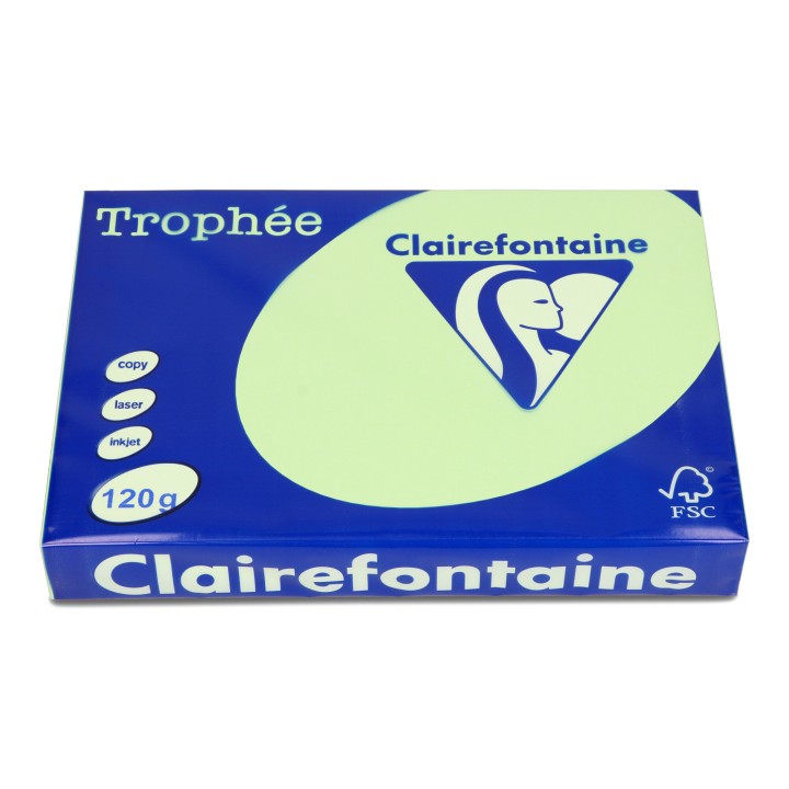PAPIER KSERO KOLOR A4 TROPHEE 1215PC ZIELEŃ TRAWY 120G 250 ARK