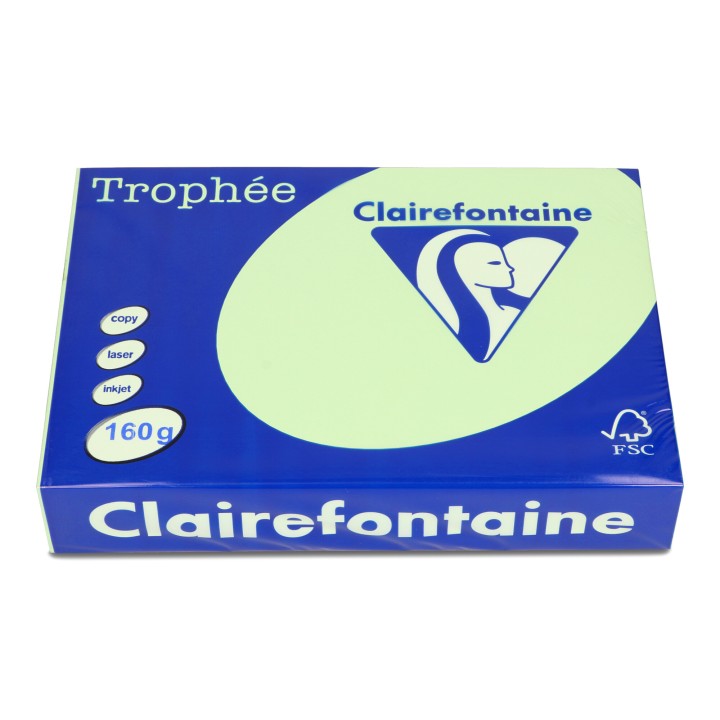 PAPIER KSERO KOLOR A4 TROPHEE 1107PC ZIELEŃ TRAWY 160G 250 ARK