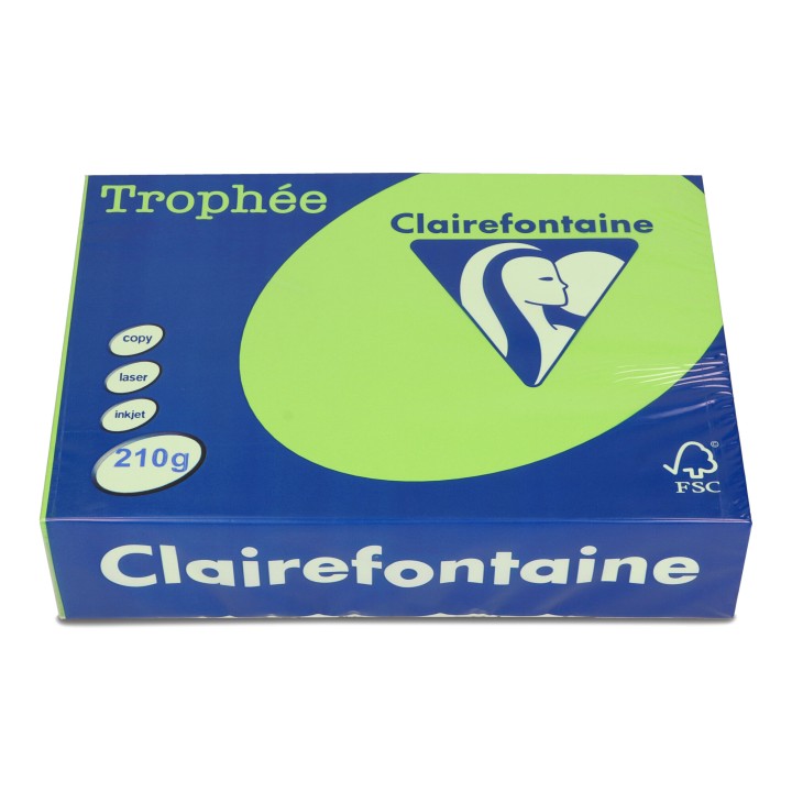 PAPIER KSERO KOLOR A4 TROPHEE 2208PC MIĘTOWY 210G 250 ARK
