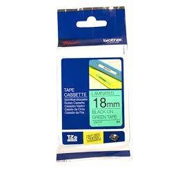 TASIEMKA ORYGINALNA CZARNY/ZIELONE BROTHER TZE741 18MM X 8 M