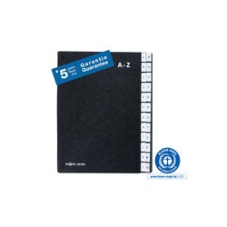 TECZKA SKOROWIDZ A-Z DO PODPISU DURABLE PAGNA P2424604 CZARNA TEKTUROWA