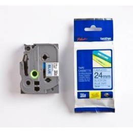 TASIEMKA ORYGINALNA CZARNY/NIEBIESKIE BROTHER TZE551 24MM X 8 M