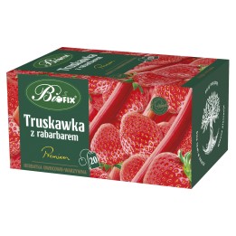 HERBATA TRUSKAWKA Z RABARBAREM BIFIX PREMIUM 20 TOREBEK