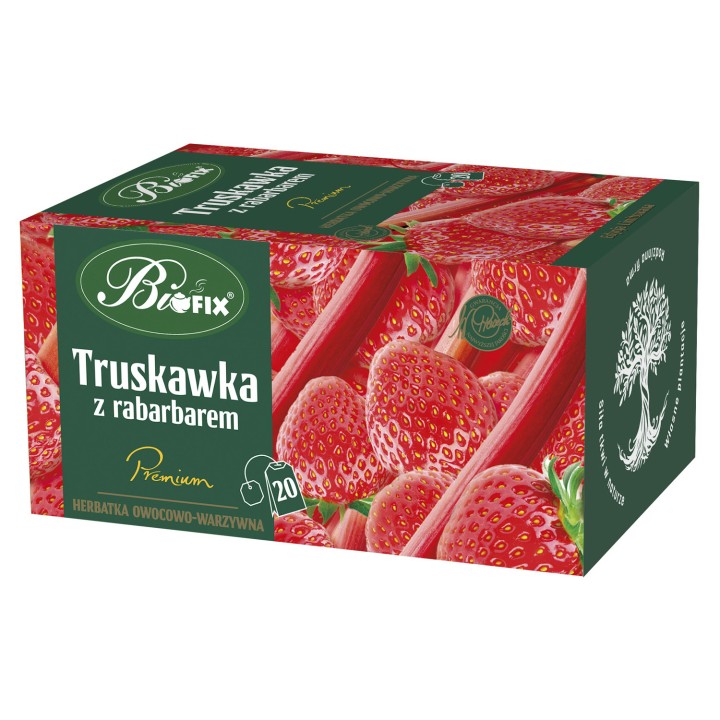 HERBATA TRUSKAWKA Z RABARBAREM BIFIX PREMIUM 20 TOREBEK