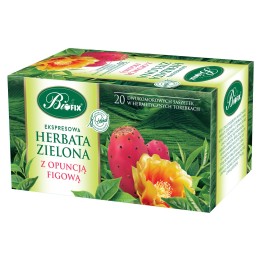 HERBATA ZIELONA Z OPUNCJĄ FIGOWĄ BIFIX PREMIUM 20 TOREBEK