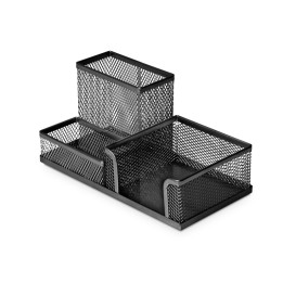 PRZYBORNIK 20.4X10.4X10CM FOROFIS 91334 CZARNY METALOWY
