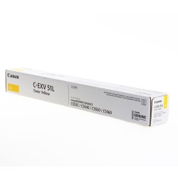 TONER ORYGINALNY CANON C-EXV51L Y 0487C002 ŻÓŁTY 26000 STRON
