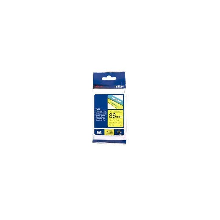 TASIEMKA ORYGINALNA CZARNY/ŻÓŁTE BROTHER TZE661 36MM X 8 M