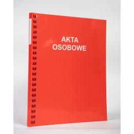 TECZKA DO AKT OSOBOWYCH A4/1,2CM CZERWONA KONFEX T-03