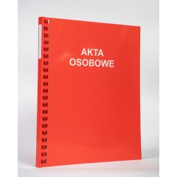 TECZKA DO AKT OSOBOWYCH A4/1,2CM CZERWONA KONFEX T-03