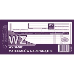 DRUK AKCYDENSOWY WZ WYDANIE MATERIAŁÓW NA ZEWNĄTRZ 1/3 A4 MICHALCZYK I PROKOP WIELOKOPIA 80 KART.