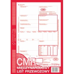DRUK AKCYDENSOWY CMR MIĘDZYNARODOWY LIST PRZEWOZOWY A4 MICHALCZYK I PROKOP ORYGINAŁ + 4 KOPIE 80 KART.