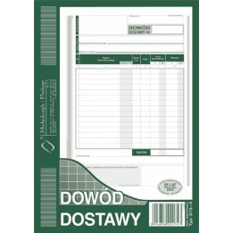 DRUK AKCYDENSOWY DOWÓD DOSTAWY A5 MICHALCZYK I PROKOP WIELOKOPIA 80 KART.