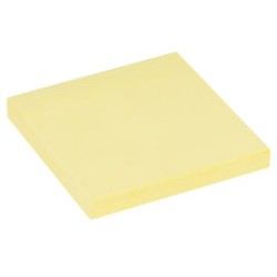 KARTECZKI SAMOPRZYLEPNE 76X76MM YANDA ND-17676 150-1397 ŻÓŁTE 100KART