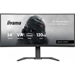 IIYAMA MONITOR 34 CALE G-MASTER GCB3482WQSU-B1,VA,UWQHD,120HZ,1500R, HDR400, 21:9, 500CD,2X5W, USB-C